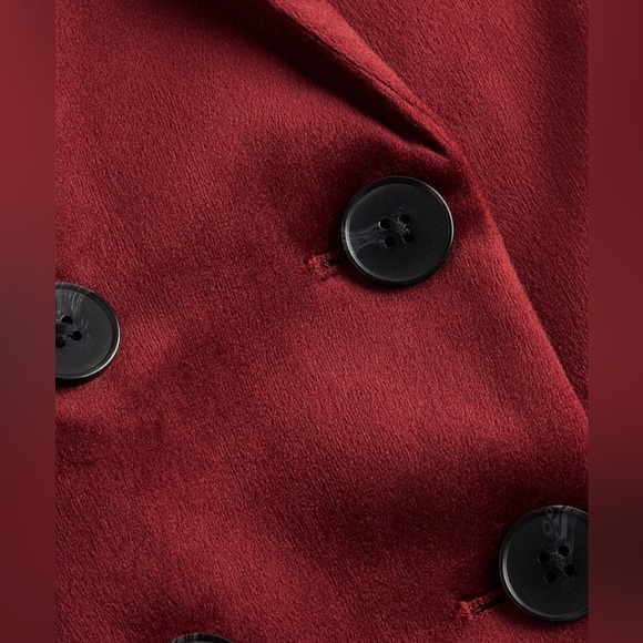 EXPRESS Double Breasted Velvet Blazer - Picture 4 of 8